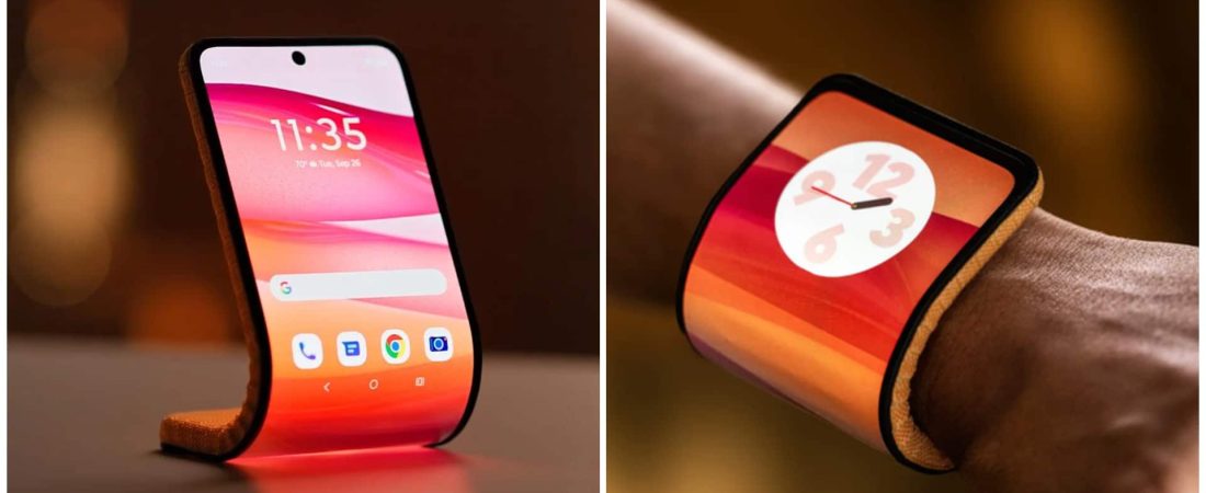 Motorola presenta un nuevo smartphone plegable que puedes doblar alrededor de tu muñeca