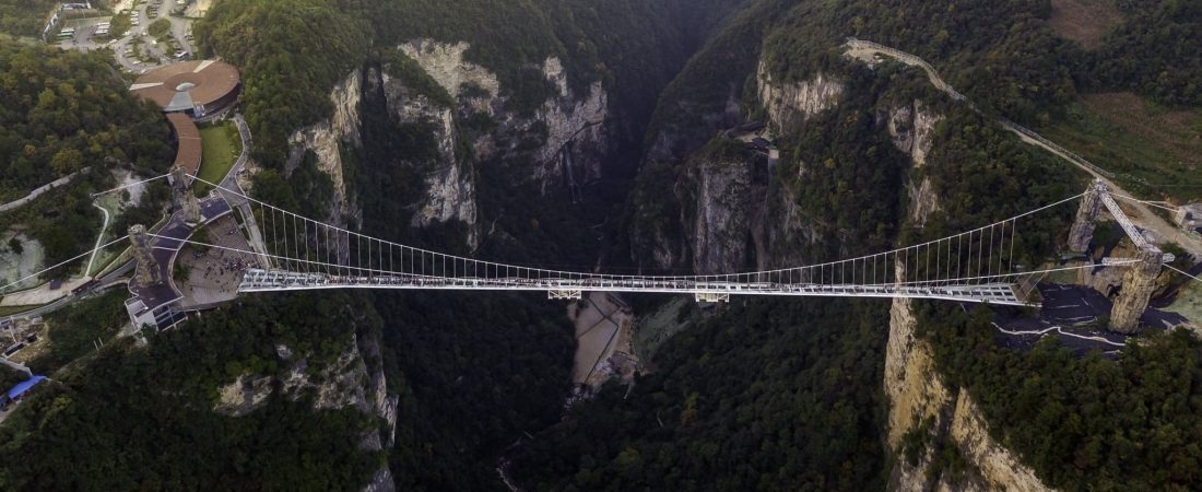 Arial View of Zhangjiajie