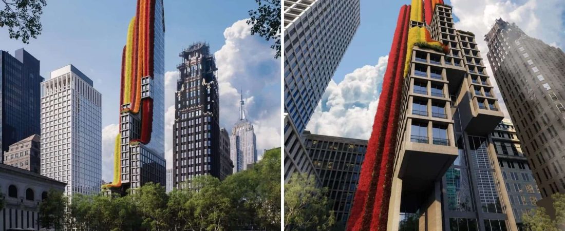 Nueva York podría construir 'Lilly Tower', un nuevo rascacielos cubierto de lirios asiáticos para promover el bajo consumo energético-7