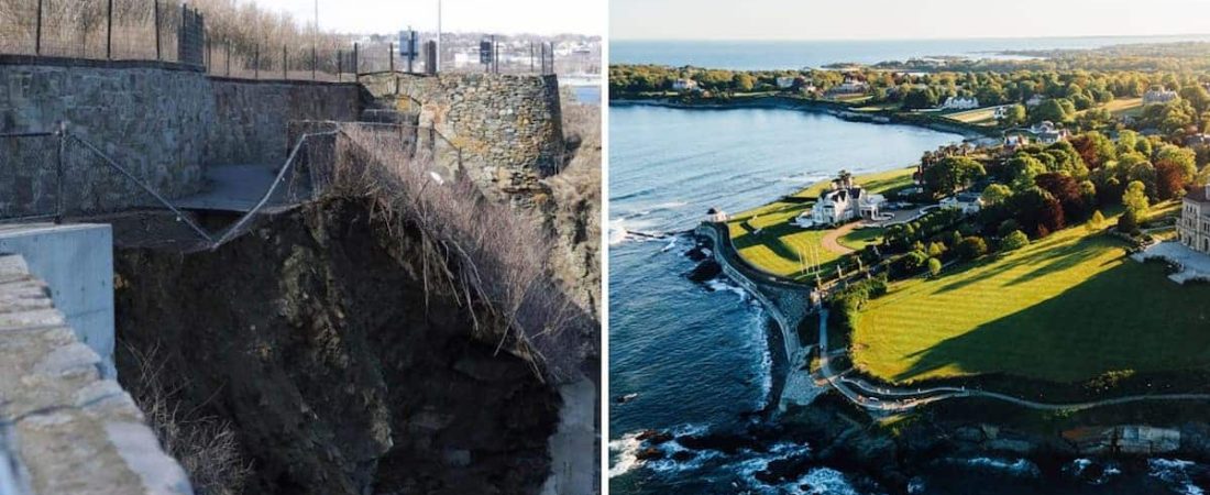 Parte de uno de los paseos más populares de Rhode Island cierra por tiempo indefinido tras un derrumbe