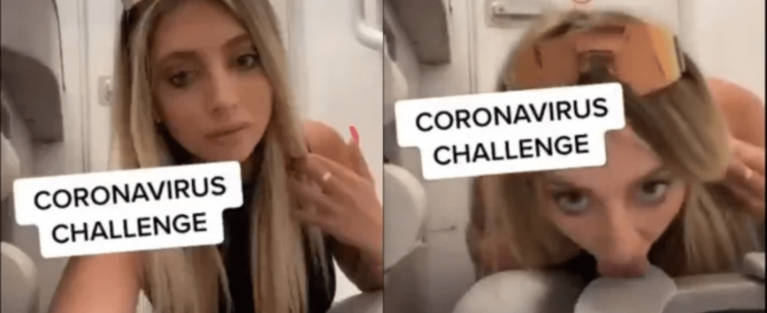 Polémica por un challenge Una influencer se filmó lamiendo un asiento de inodoro en TikTok como parte de un 'desafío de coronavirus' 1