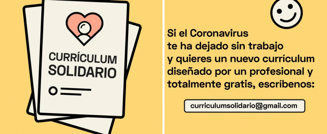 Profesionales del arte y el diseño se ofrecen para diseñar curriculums a personas que se hayan quedado sin trabajo durante el Covid-19 6