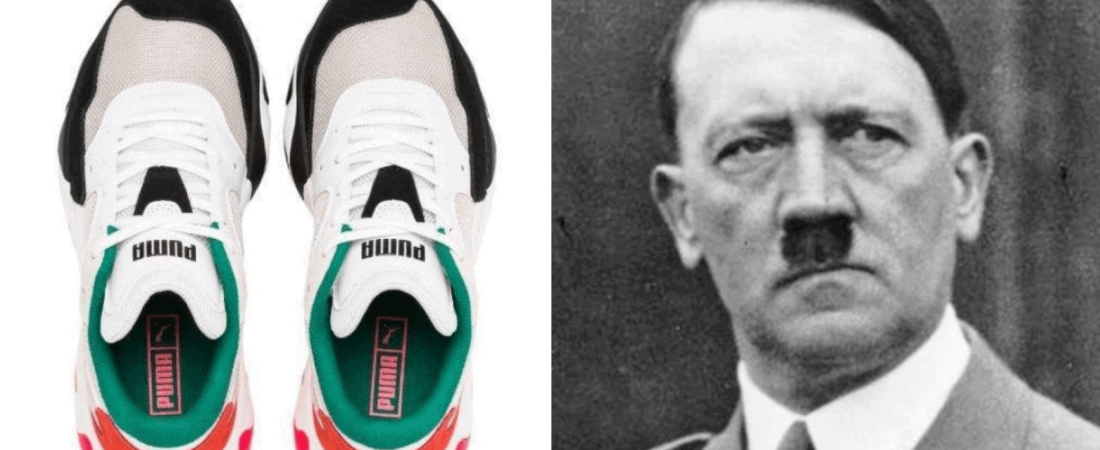 Puma lanzó un nuevo modelo de zapatillas y usuarios señalaron un insólito parecido con la cara de Adolf Hitler 1