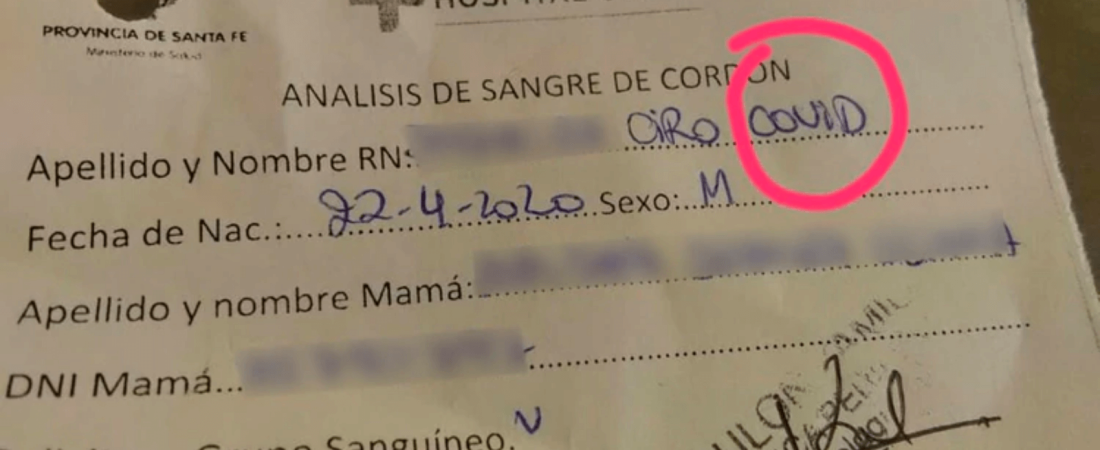 Pusieron 'Ciro Covid' a su hijo recién nacido en alusión a la pandemia que mantiene en vilo al mundo 2