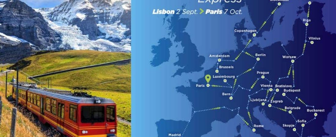 Recorrer todo Europa en tren es posible Connecting Europe Express partió hoy de Lisboa y terminará el 7 de octubre en París