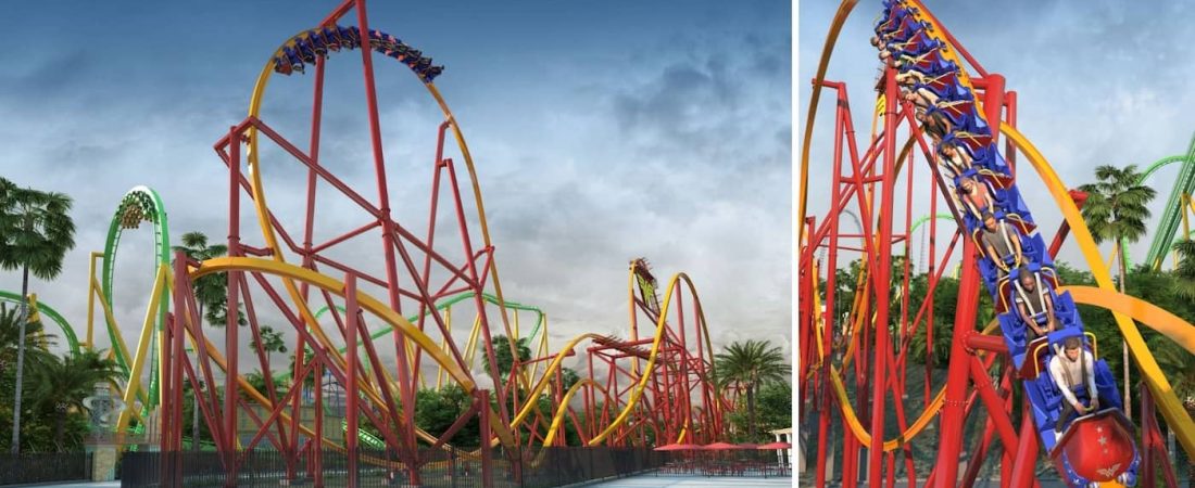 Six Flags Magic Mountain anunció una nueva montaña rusa con la que romperá un récord mundial