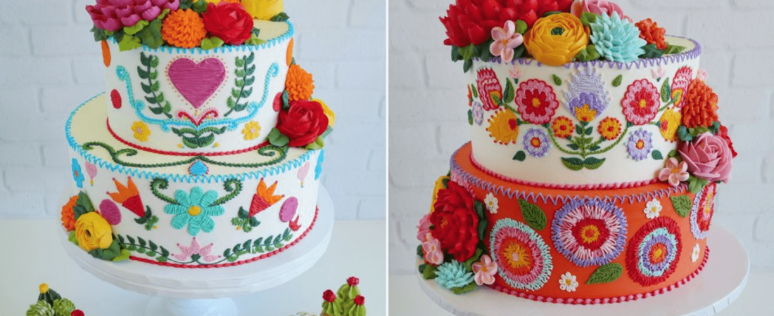 Tapestry Cakes Esta pastelera cubre sus tortas con elaborados diseños inspirados en los bordados mexicanos 4