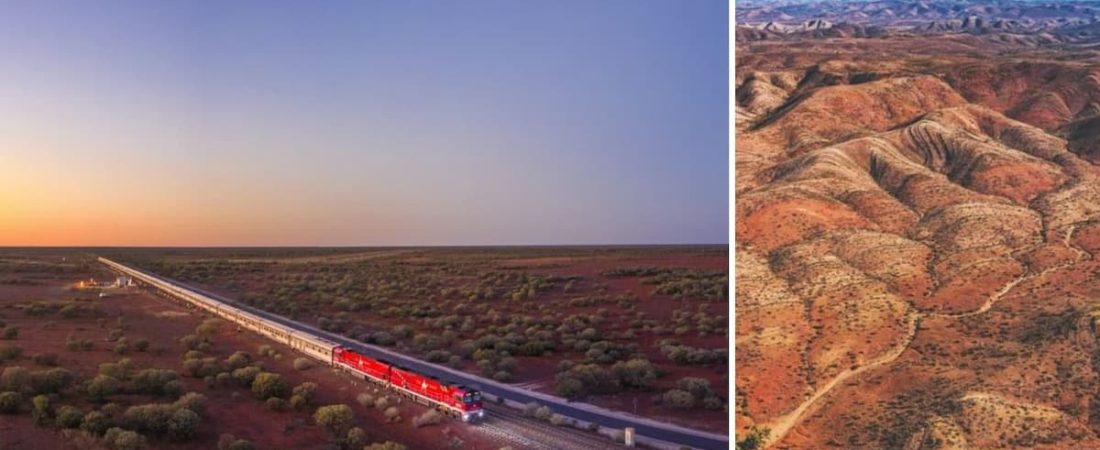 Este tren es una de las excelentes formas de conocer la región de Outback, en Australia