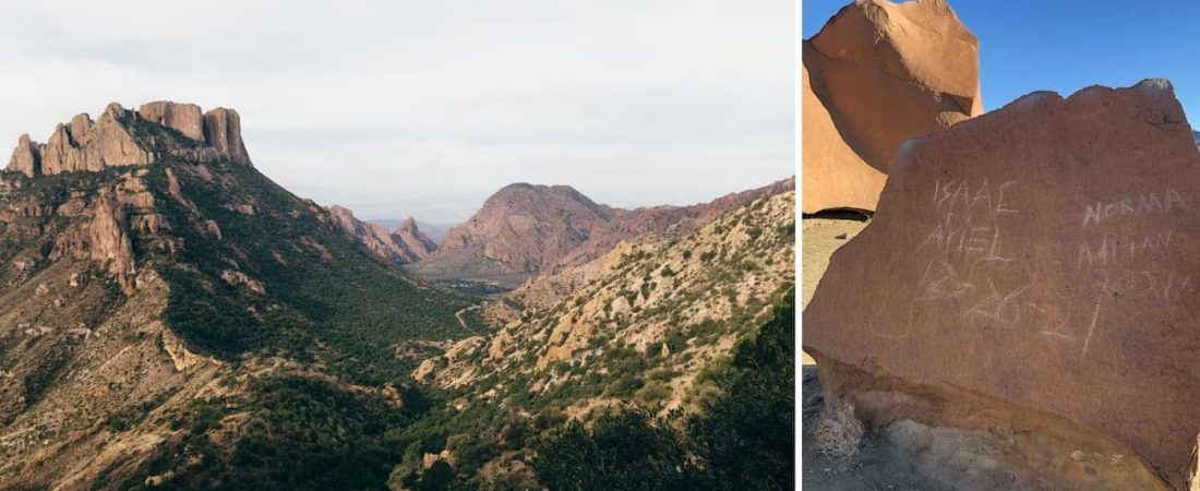 Turistas causan daño permanente en un parque nacional de Estados Unidos escribiendo su nombre en una piedra prehistórica