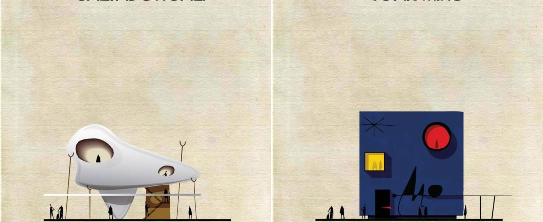 Un ilustrador recreó cómo serían las casas de 27 artistas pintores si hubieran sido arquitectos 1