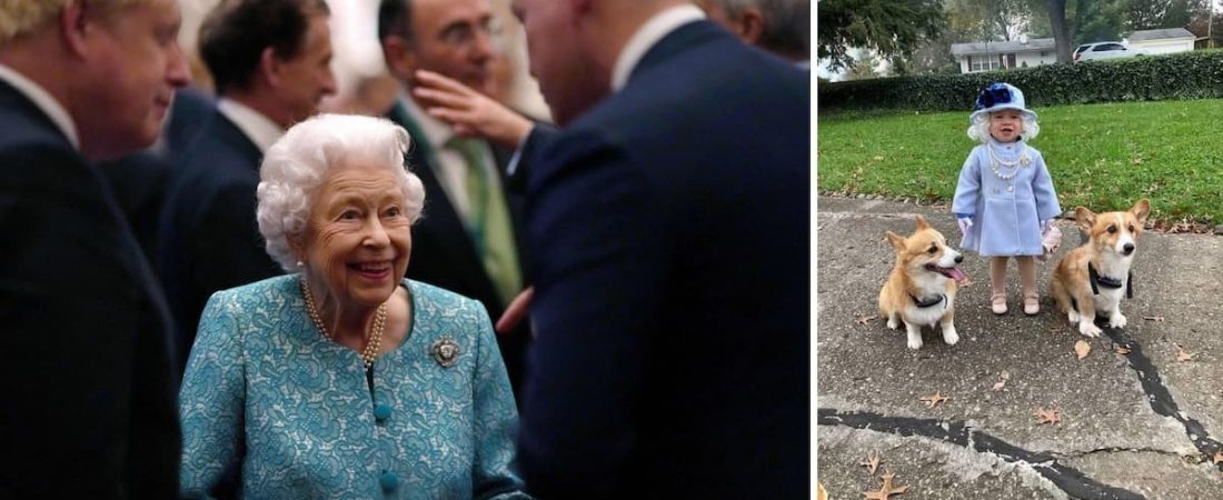 Una niña se disfrazó de la reina Elizabeth II para Halloween y recibió una carta en su nombre