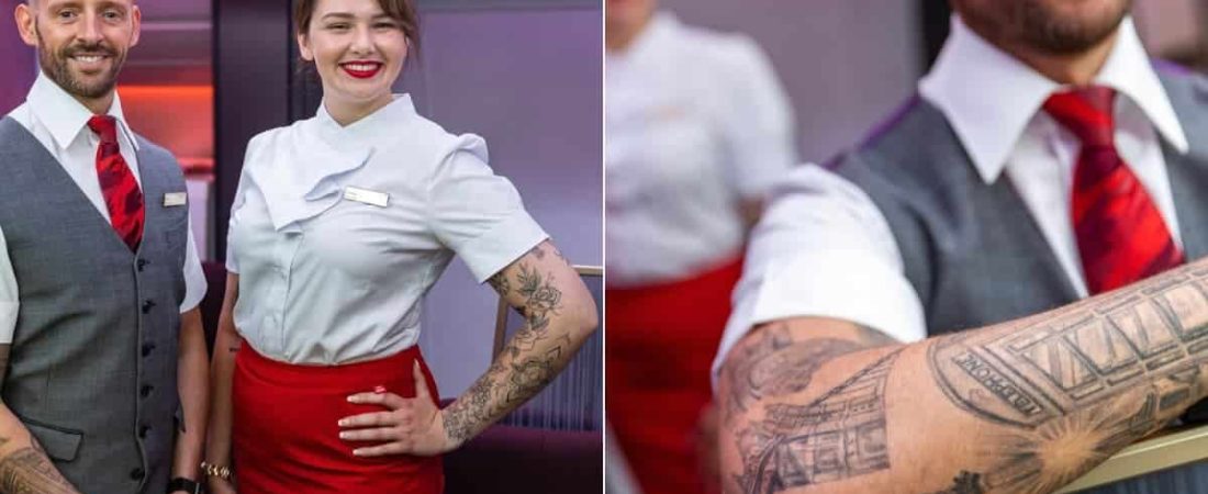 Virgin Atlantic se convierte en la primera aerolínea de Reino Unido en permitir tatuajes visibles en su tripulación de cabina