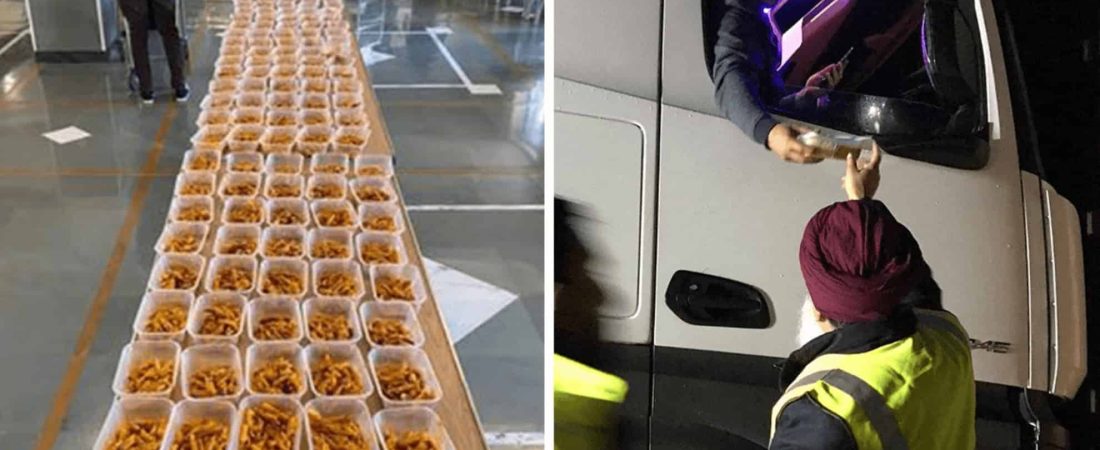 Voluntarios preparan 6.000 comidas para camioneros varados por las restricciones impuestas en Francia tras nueva cepa de COVID-19 en Reino Unido
