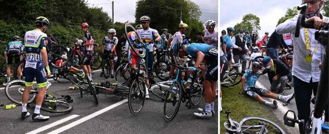 Los organizadores del Tour de Francia retiran la demanda contra la responsable del accidente múltiple