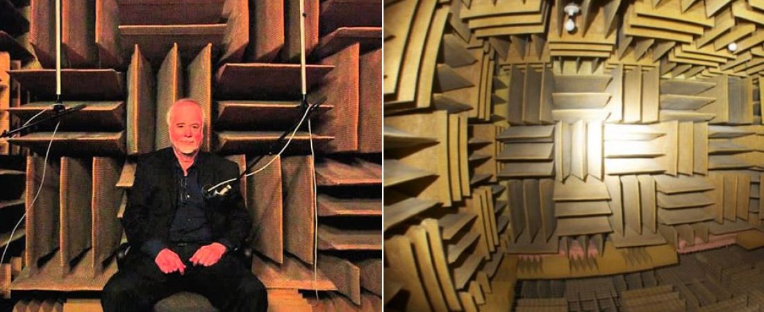 anechoic test chamber at Orfield Laboratories