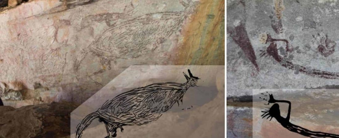 Descubren que una pintura rupestre de un canguro tiene 17.000 años de antigüedad y es la más antigua de Australia