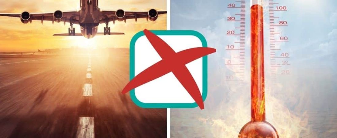 aviones no despegan por calor