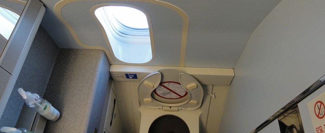 baño de avión