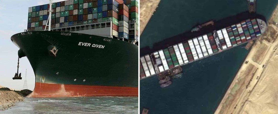 Lentamente están logrando mover el barco que quedó encallado y bloquea el canal de Suez