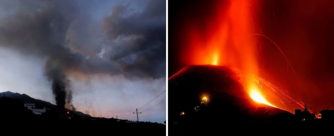 Se intensificó la erupción volcánica de La Palma y cierran el aeropuerto