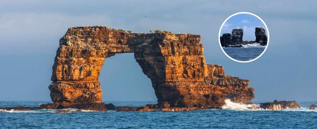 Colapsó el Arco de Darwin, un atractivo natural de las islas Galápagos