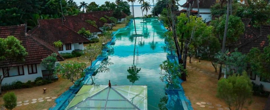 convierte piscina de resort en criadero de peces 2