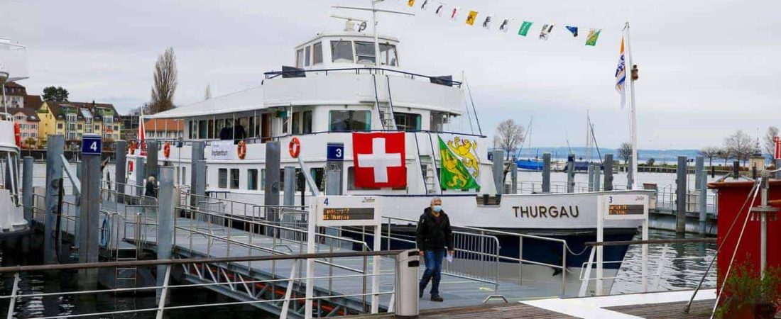 Un crucero de Suiza ha sido convertido en un centro de vacunación contra el COVID-19