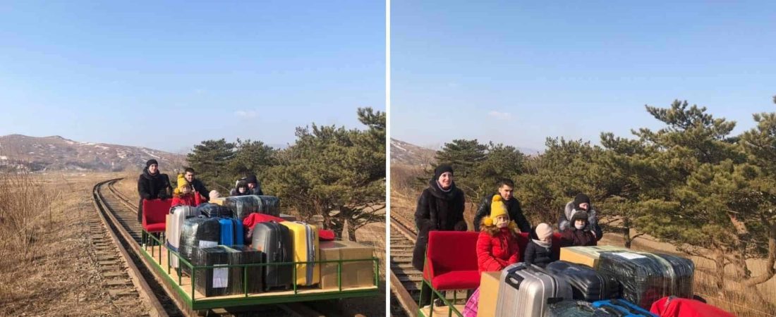 [VIDEO] Diplomáticos rusos utilizaron un carro de ferrocarril para salir de Corea del Norte debido a las restricciones por COVID-19