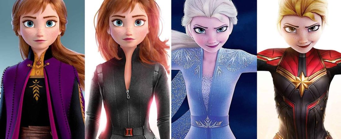 Un artista francés reimagina a diferentes personajes de Disney como superhéroes