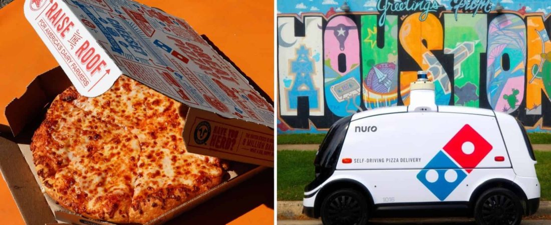 Domino's, la empresa de comida rápida, presentó a un robot que se encargará de su servicio de delivery