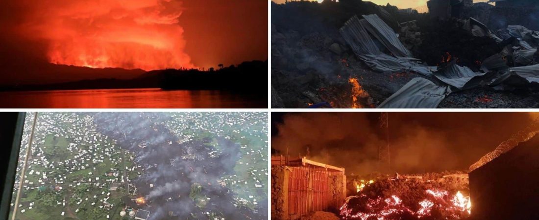 [FOTOS] Luego de 20 años entró en erupción el volcán Nyiragongo en la República Democrática del Congo y las imágenes son impactantes