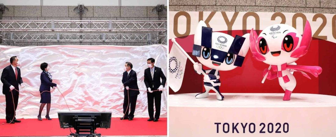 Presentaron las estatuas de las mascotas de los Juegos Olímpicos Tokio 2020