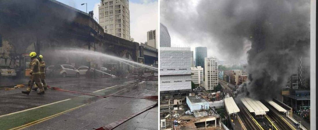 Inglaterra: una explosión seguida de un incendio tuvo lugar en una estación del metro de Londres