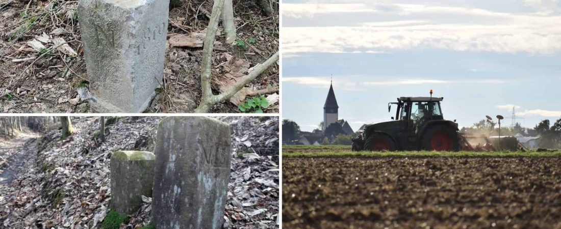 Un granjero de Bélgica movió una piedra que establece la frontera con Francia porque le molestaba para dar la vuelta con su tractor