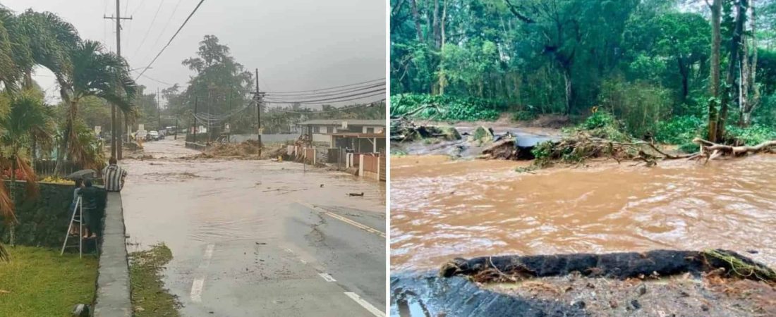 Hawái declaró el estado de emergencia luego de las fuertes inundaciones