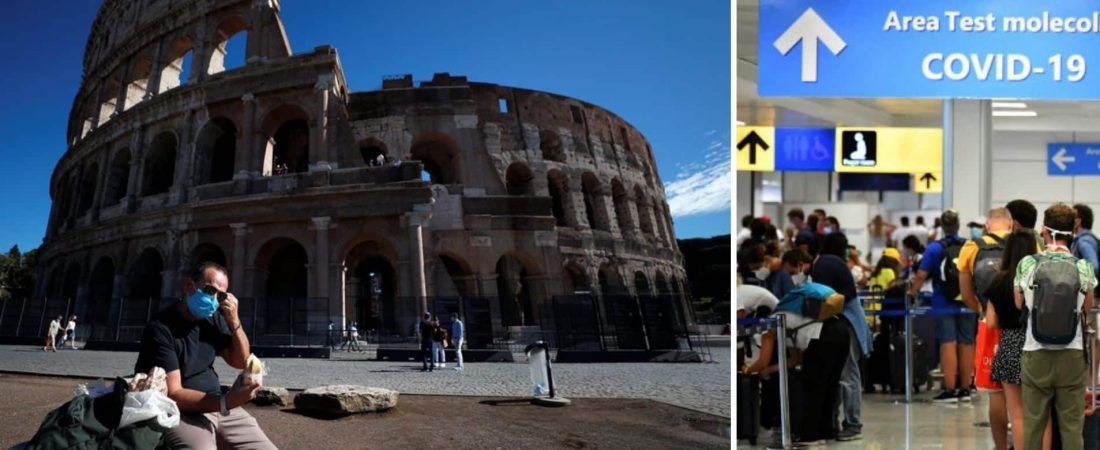 Italia: suma más países a la lista de aquellos cuyos viajeros deberán hacerse el test de COVID-19 antes de viajar