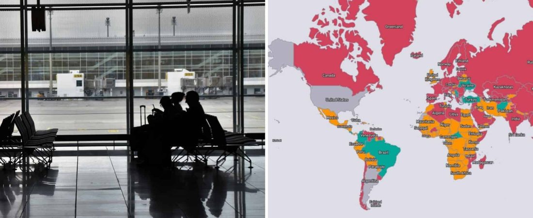 Skyscanner lanzó un mapa interactivo que muestra las restricciones de cada país al momento de viajar