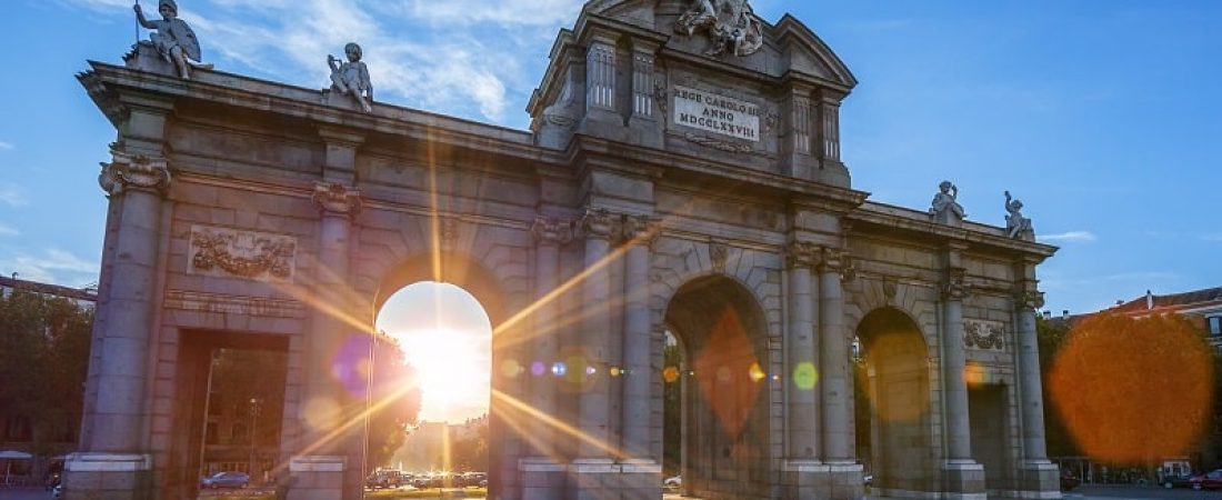 Puerta de Alcala located at Madrid, Spain