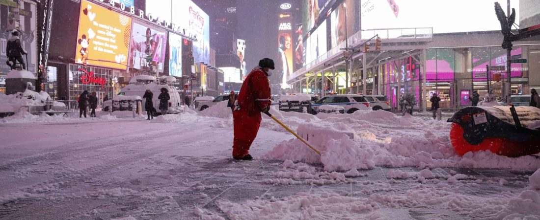 Te mostramos en fotos cómo fue la increíble nevada de Nueva York que puso en pausa a gran parte de su población