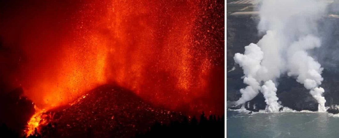 Un nuevo flujo de lava del volcán de La Palma continúa generando daños en la isla canaria