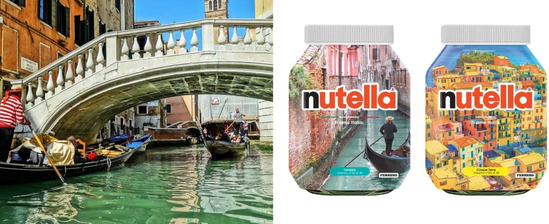 Nutella cuenta con una edición especial de 30 ejemplares que celebran lugares de Italia