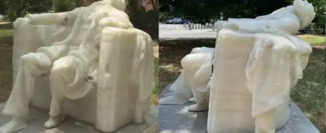 ola_de_calor_derrite_estatua_de_lincoln_en_washington