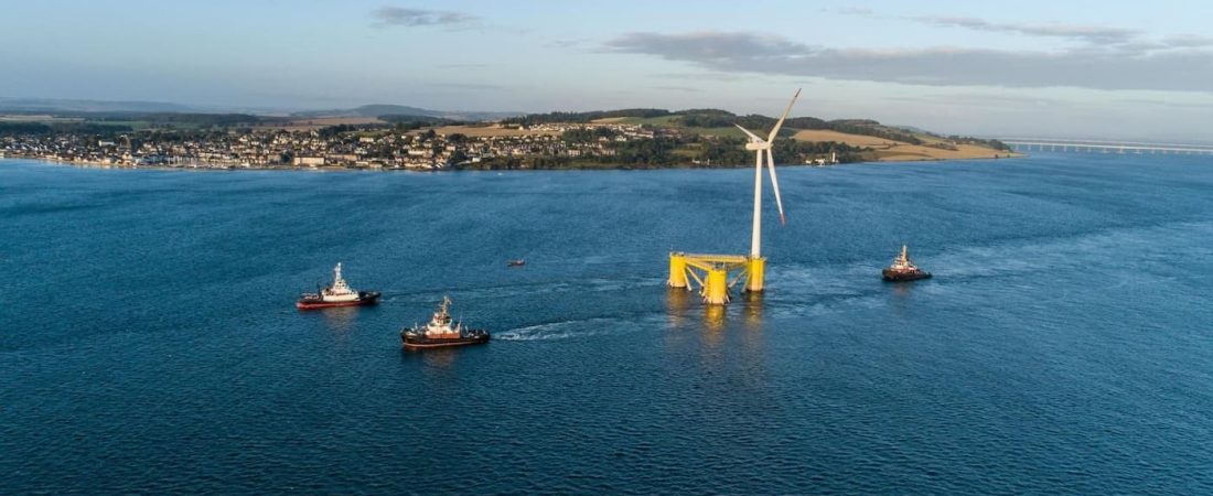 Finalizó la instalación del parque eólico marino flotante más grande del mundo