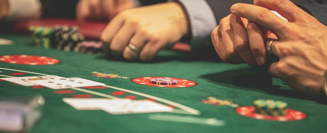 person playing poker