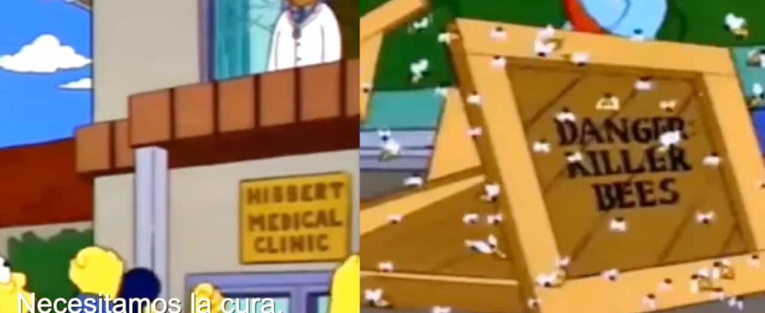 predicción simpsons coronavirus abejas
