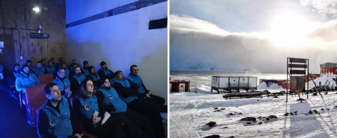 Reinauguró la sala de cine de la Antártida: es la única que hay y es argentina
