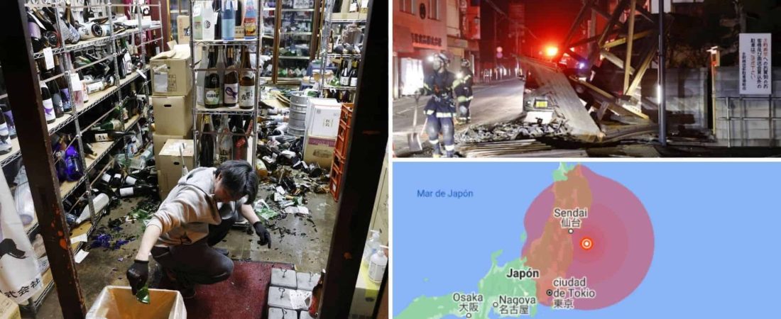 Un terremoto de 7.3 de magnitud ocurrió en la costa este de Japón
