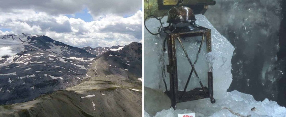 Encuentran un tesoro oculto de objetos de la Primera Guerra Mundial debajo de un glaciar derretido