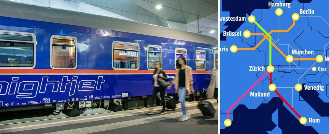 Europa contará con nuevos trenes nocturnos que conectarán 13 destinos diferentes