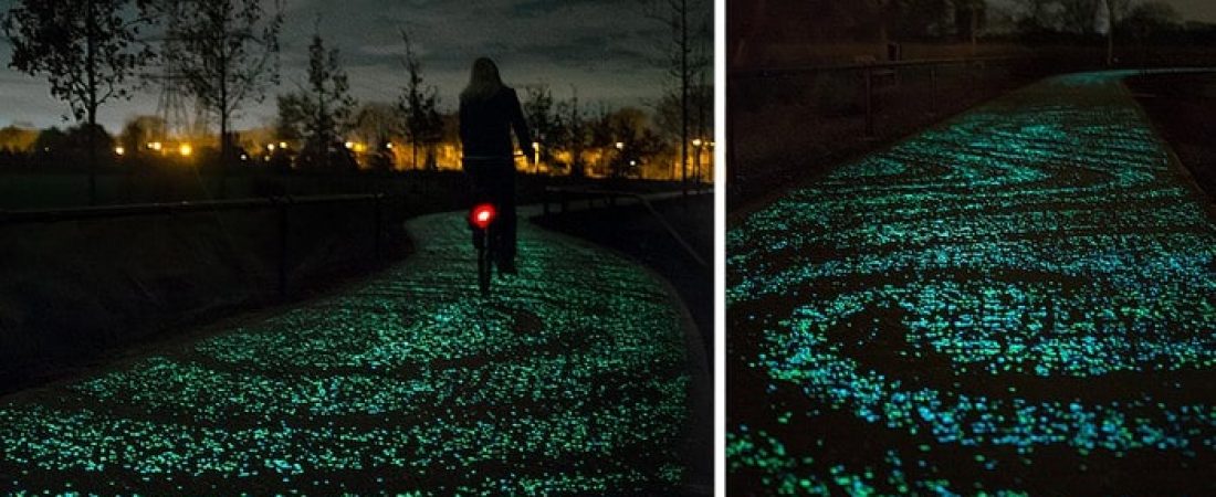 ciclovía inspirada en la 'Noche estrellada'